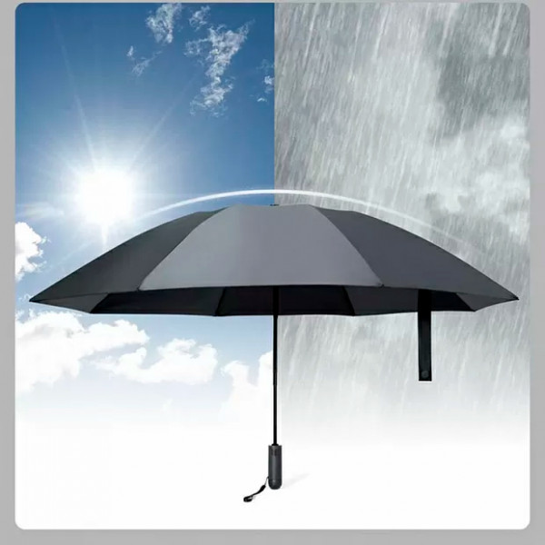 Зонт Xiaomi U'REVO Automatic Reverse Folding Lighting Umbrella с фонариком (чёрный)