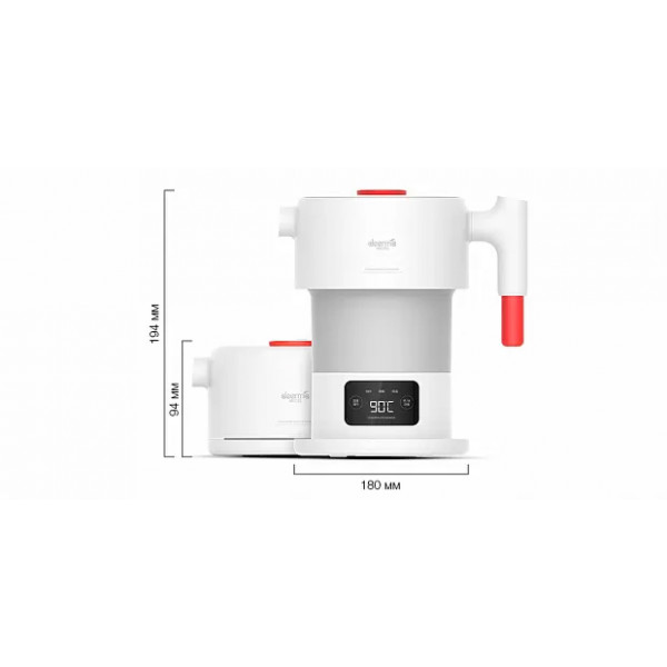 Складной умный чайник Xiaomi Deerma Multi-function Folding Electric Kettle DH206 (белый)
