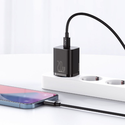 Сетевое ЗУ Baseus Speed Mini QC Quick Charger 1C 20W (чёрный) (CCSUP-B01)