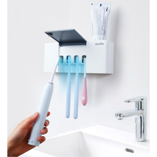 Умный дезинфицирующий держатель зубных щеток Xiaomi Liushu Toothbrush Sterilizer Box UV Disinfection Holder