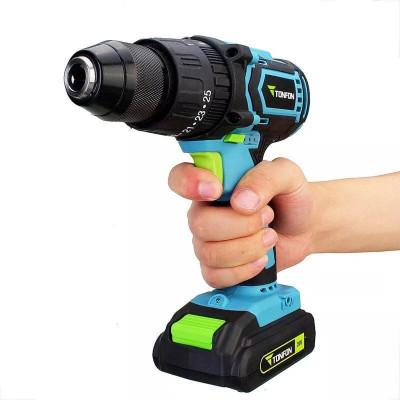 Аккумуляторная дрель-шуруповерт Xiaomi Tonfon Rechargeable Impact Drill (синий)